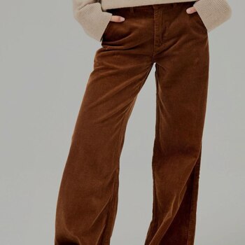брюки прямого кроя из вельвета - Одежда, обувь